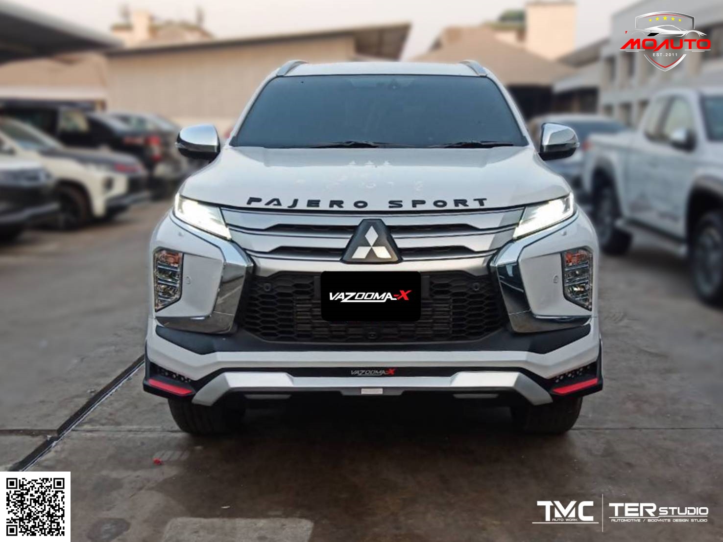 สเกิร์ตรอบคัน PAJERO SPORT 2020 ทรง VAZOOMA-X