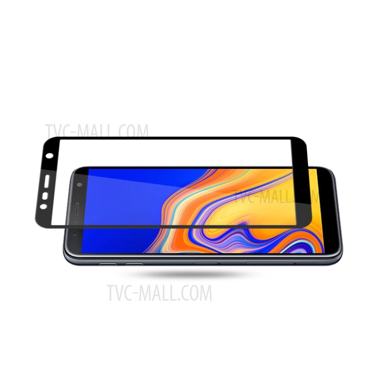 กระจกกันรอย Samsung Galaxy J6 Plus / Pre-Order * MOCOLO ผ้าไหมพิมพ์ Arc ขอบคุ้มครองเต็มรูปแบบ 9 H *