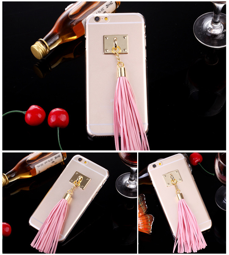 Case Huawei Honor 3X / Pre-order * เคสแข็งใส + โลหะเชือกตกแต่งพู่หรูหรา *