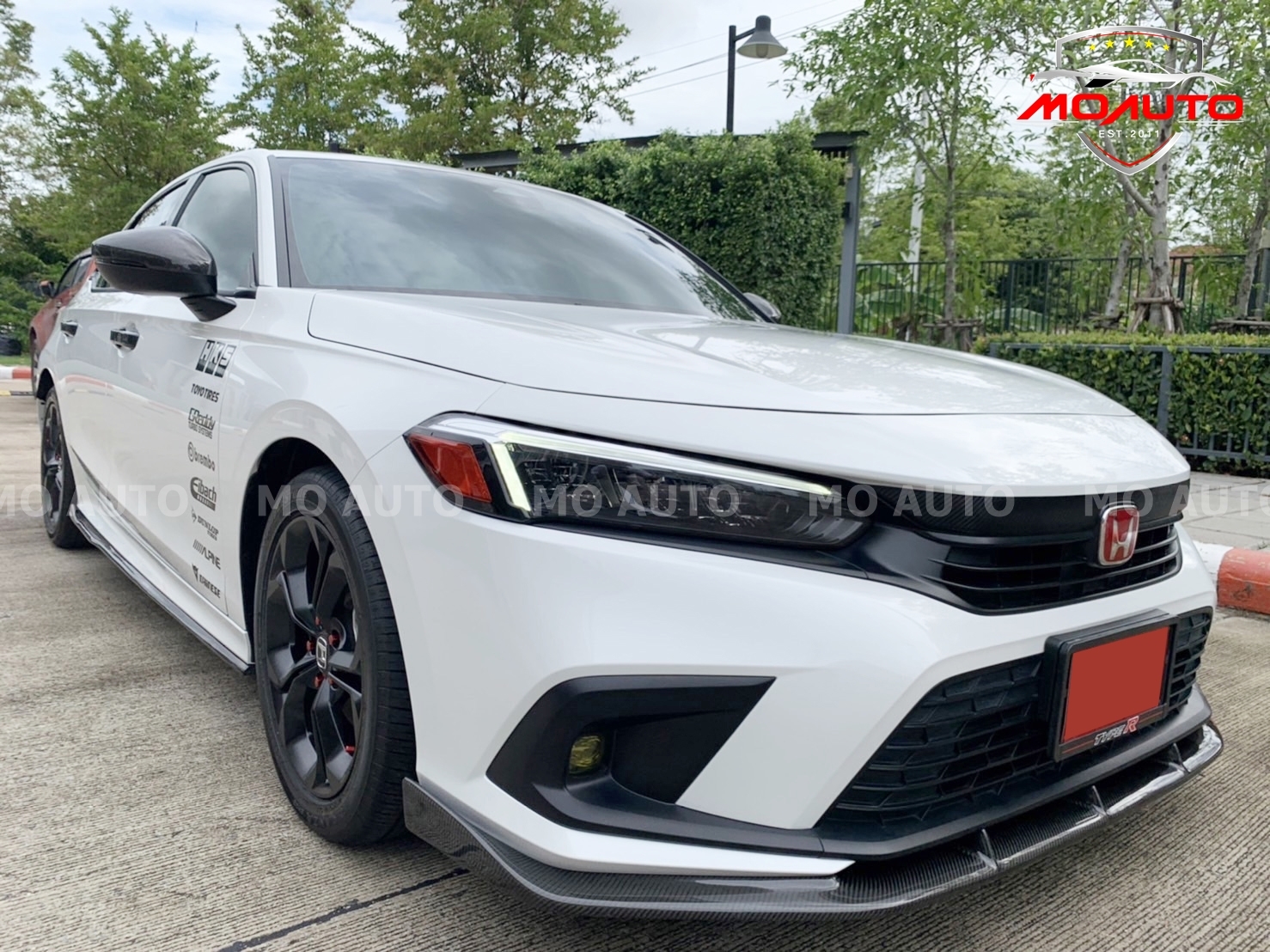 แถบส้มมุมไฟโคมหน้า CIVIC FE