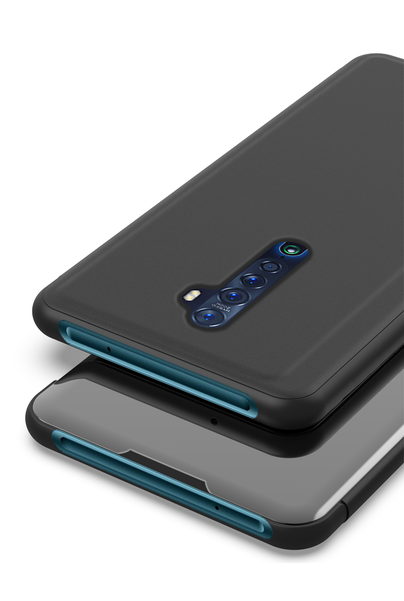 Case OPPO Reno 2 / พรีออเดอร์ * เคสปกกระจกผิวดูหน้าต่างซองหนัง ทำจากวัสดุหนัง PC + PU *