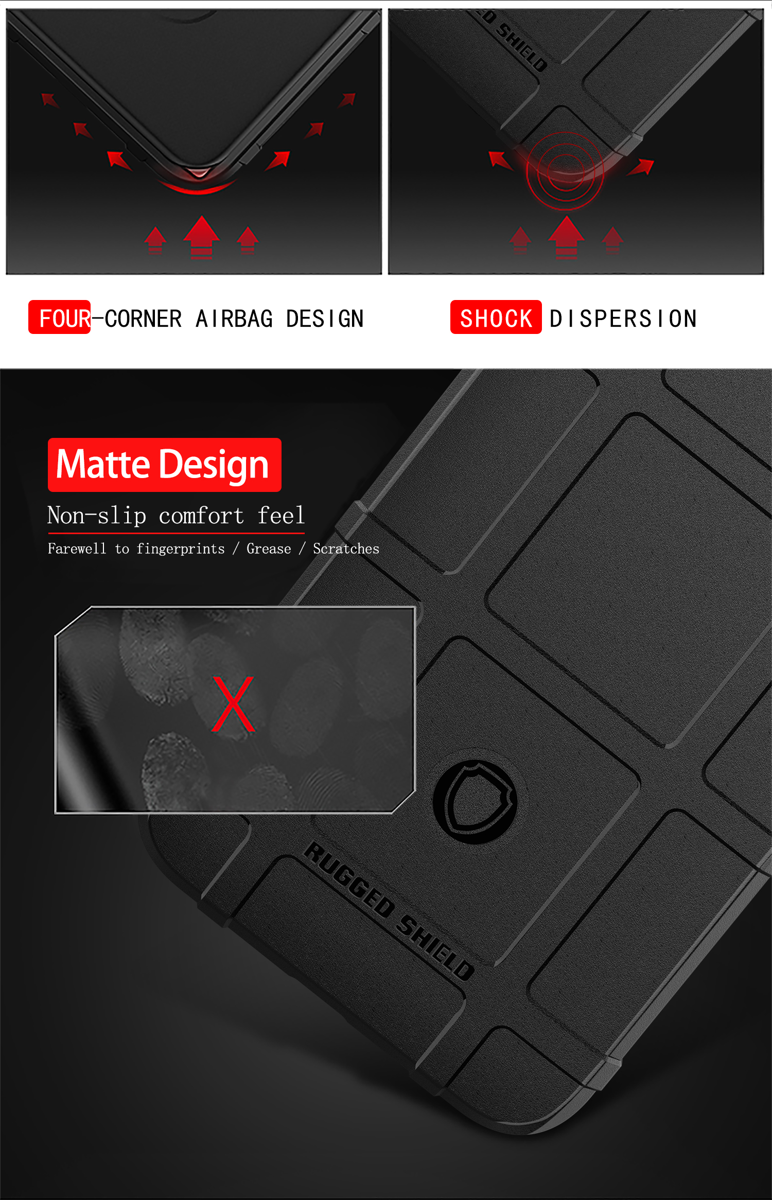 Case Huawei Nova 4 / Pre-Order * ป้องกันการกระแทกตาราง พื้นผิวสี่เหลี่ยมจัตุรัส *