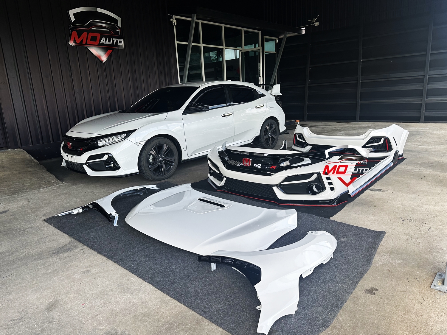 ชุดแต่ง CIVIC TYPE-R FK8 Wide BodyKit 1:1 สำหรับ HATCHBACK 2016-2021