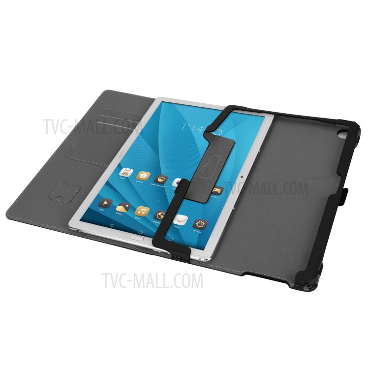 Case Huawei MediaPad M5 Pro / Pre-Order * เคสซองหนัง PU มีซับในนุ่มพื้นผิว วงยืดหยุ่นสำหรับอ่านง่ายด้วยมือเดียว *
