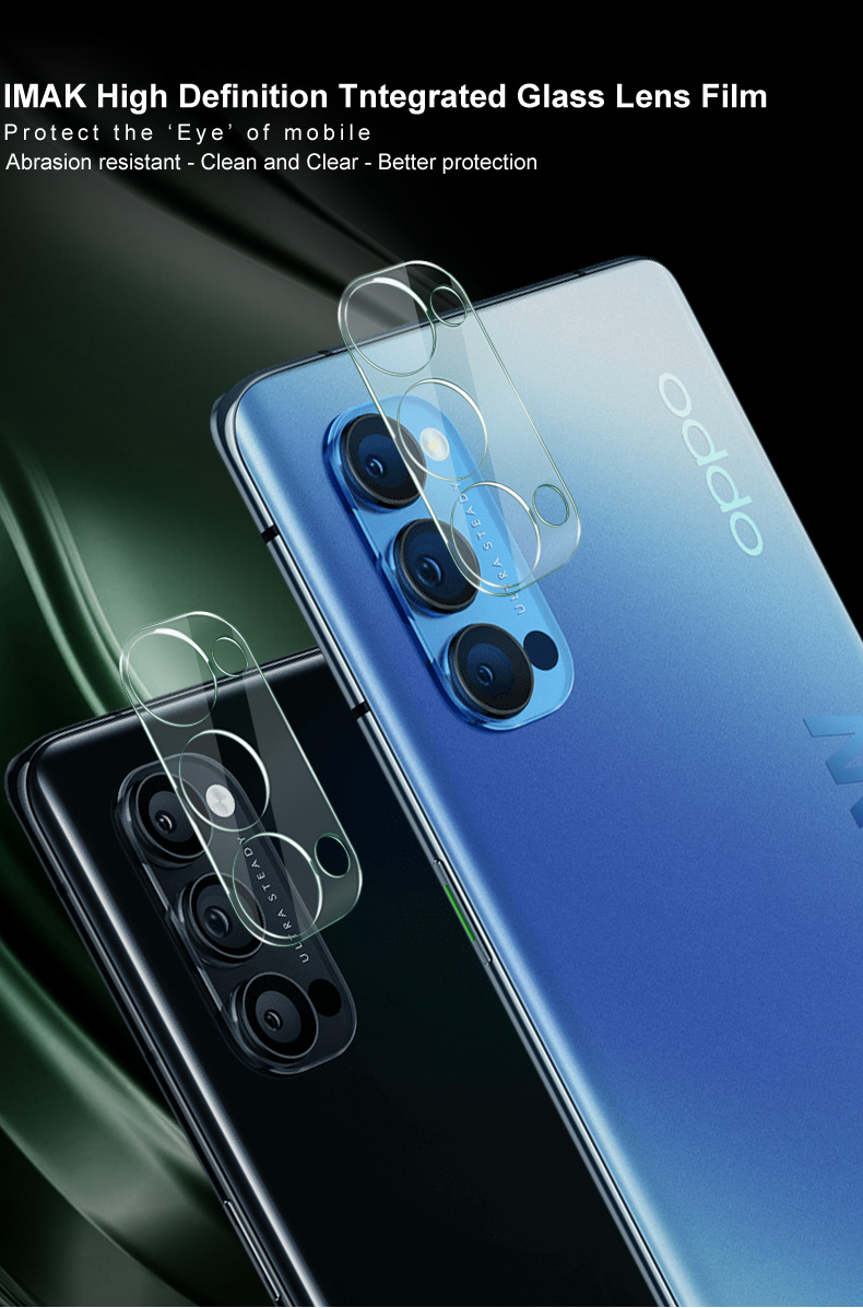 ฟิล์มกันรอย OPPO Reno4 5G / Pre-Order * IMAK Glass Lens Protector ฟิล์มเลนส์ในตัว + ฝาปิดเลนส์ *