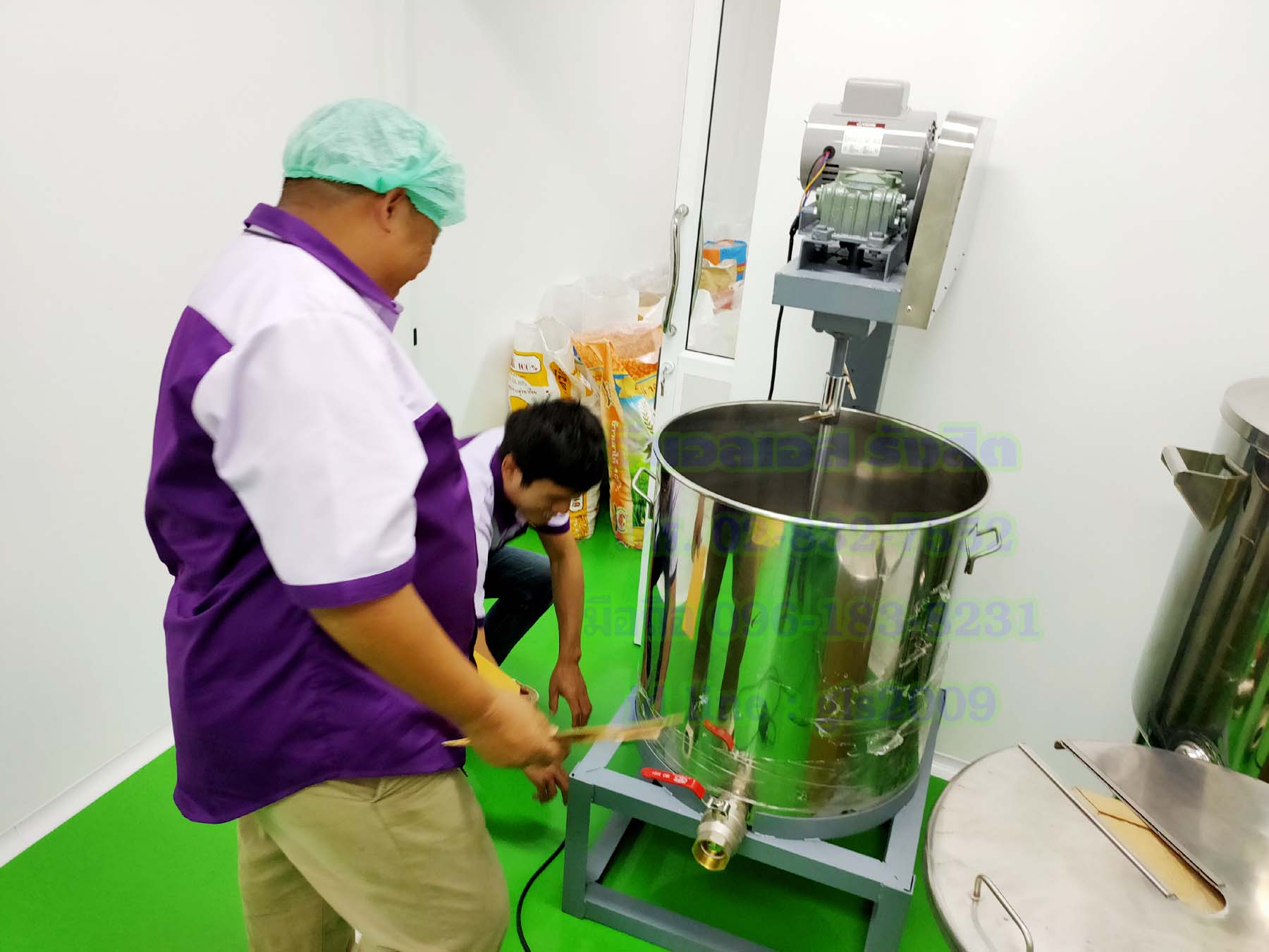 เครื่องผสมของเหลว100ลิตร1แรง