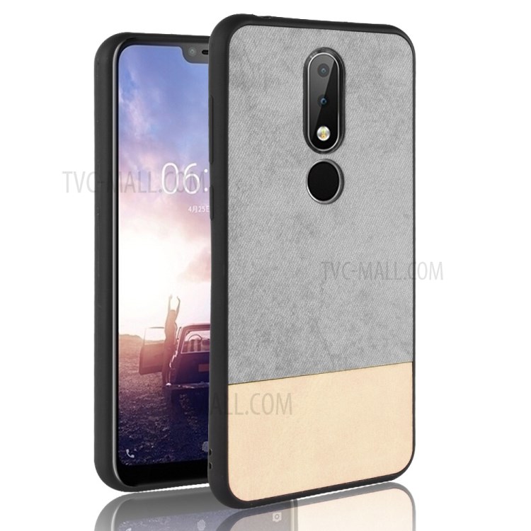 Case Nokia 6.1 Plus / Pre-order * 2 สี Splicing หนัง PU เคลือบ PC + TPU *