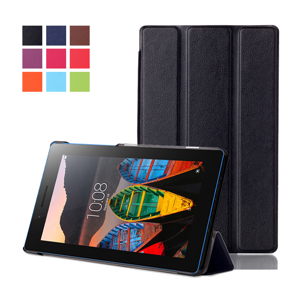 Case Lenovo Tab3 7 (TB3-730X) / Pre-order * เคสหนัง PU ยืนเคสปกคลุม 3 - พับ *
