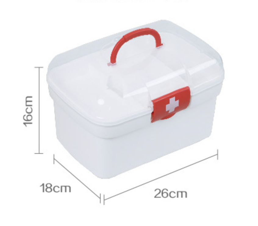 กล่องใส่ยาขนาดใหญ่ L **26*18*16 cm. จำนวน1ใบ