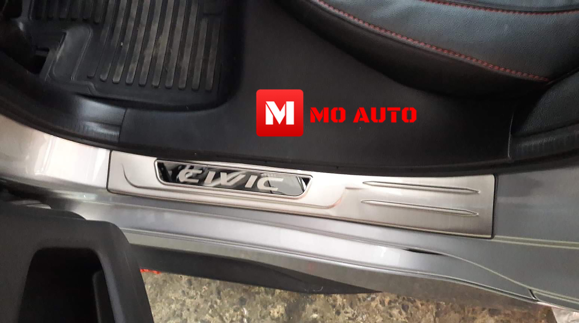 สคับเพลทกันรอยสแตนเลทภายนอก แบบเต็ม CIVIC FC/FK