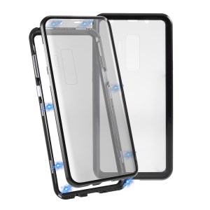 Case Samsung Galaxy S9 Plus # Pre-Order * เคสกรอบโลหะการติดตั้งแม่เหล็ก + กระจกเต็มครอบคลุม360องศา การจดจำใบหน้าต่อต้านการมองลอด *