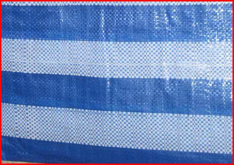 ผ้าใบ เคลือบ1ด้าน ฟ้าขาว ฟ้าล้วน ผ้าฟางริ้ว ขนาดกว้าง 4 หลา x ยาว 6 เมตร รังสิต ปทุมธานี คลุมสินค้า กันสาด กันฝุ่น กันฝน กันแดด คลุมงานก่อสร้าง น้ำหนักเบา ทนทาน