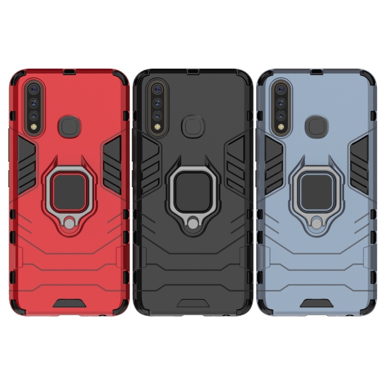 Case Vivo Y19 / Pre-Order * เคสกันกระแทก PC + TPU เคสพร้อมที่วางแหวนแม่เหล็ก *