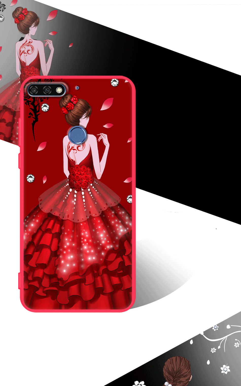 Case Huawei Y7 Pro 2018 / Pre-order * 360 องศา TPU ซิลิโคนอ่อนนุ่ม การ์ตูนน่ารัก *