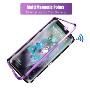 Case Samsung Galaxy S9 Plus # Pre-Order * ปกกรอบโลหะ + 9 H 2.5D กระจกนิรภัยปกหลัง [หลายจุดแม่เหล็ก] *