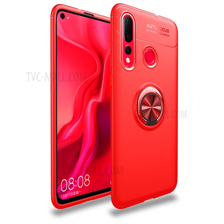 Case Huawei Nova 4 / Pre-Order * เคส TPU + แหวนนิ้ว + ขาตั้ง (Built-in โลหะแผ่นแม่เหล็ก) *