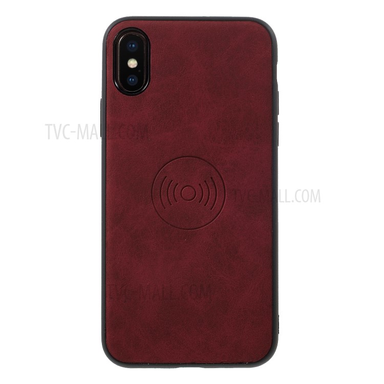 Case iPhone X , iPhone XS / Pre-Order * เคส TPU แบบยืดหยุ่นที่เคลือบด้วยหนัง PU + แม่เหล็กแผ่นโลหะ *