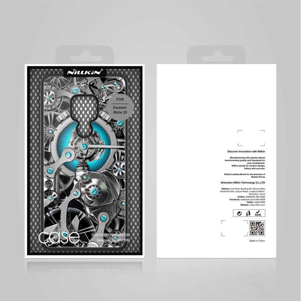 Case Huawei Mate 20 / Pre-order * NILLKIN เคส Spacetime เคสรูปเกียร์ กระจกนิรภัย + PC + TPU ปกไฮบริด *