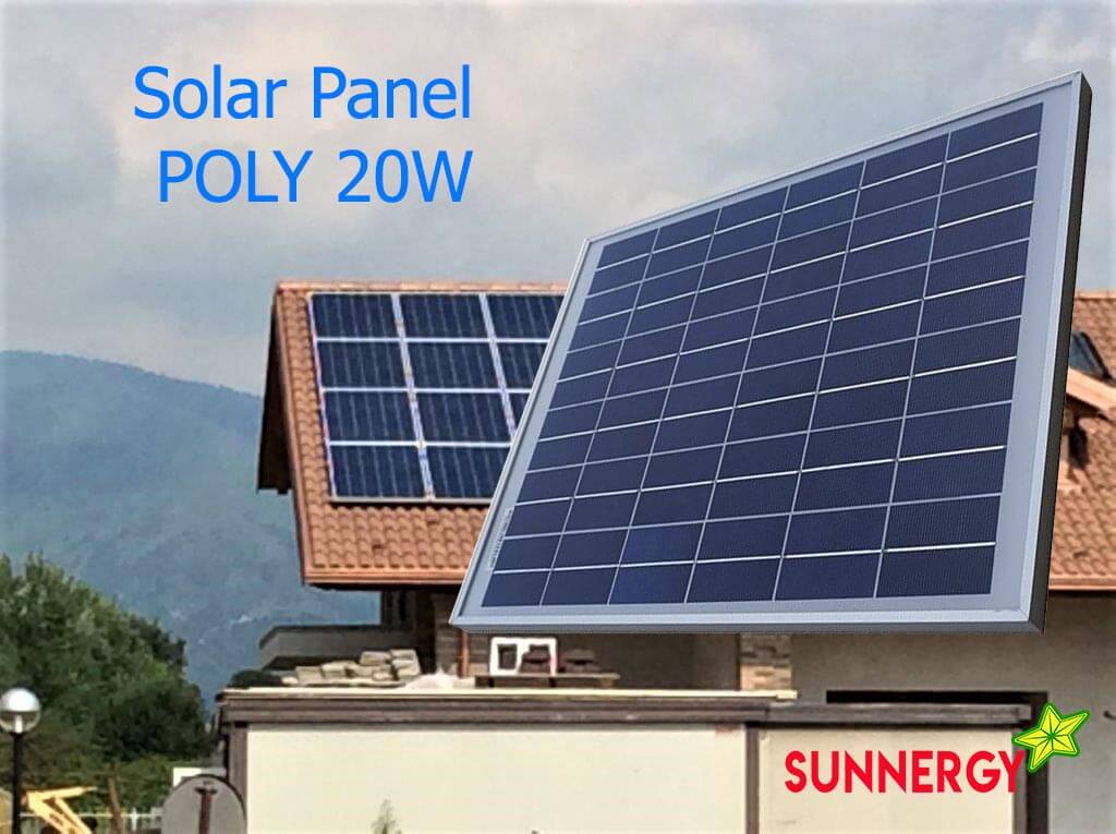 แผงโซล่าเซลล์โพลี 20W
