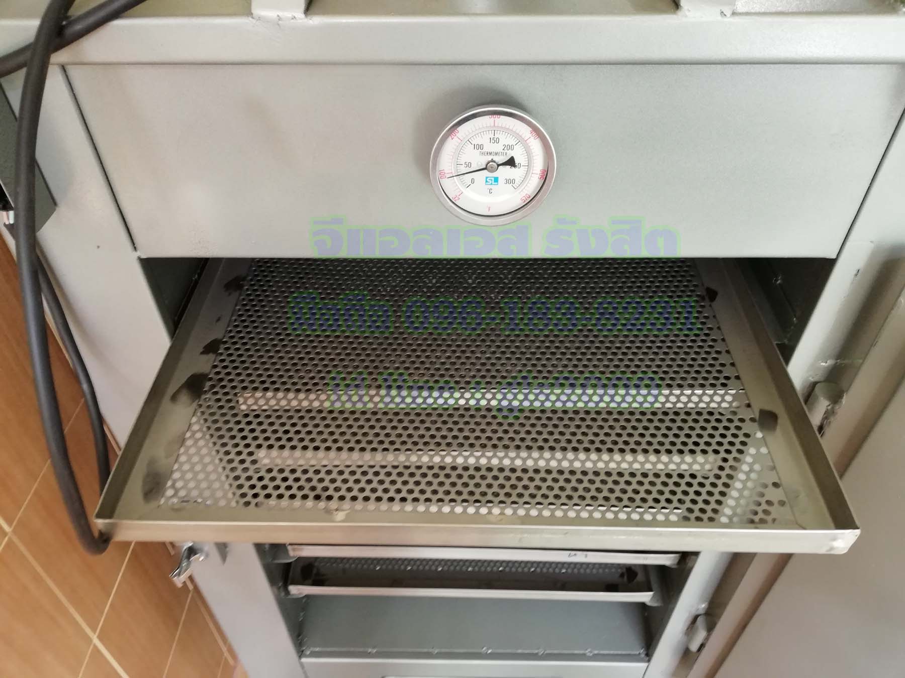ตู้อบลมร้อนเหล็ก6ชั้นแก๊ส+ไฟฟ้า