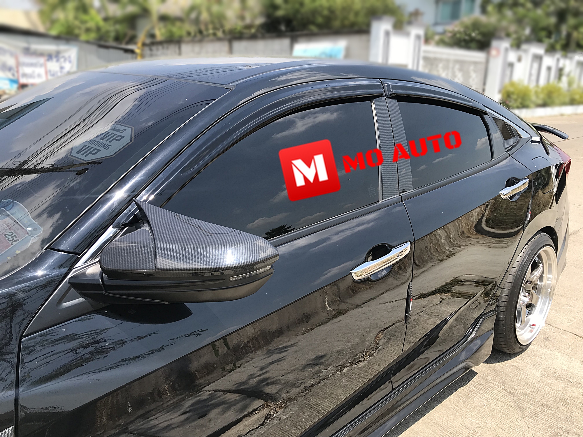 ครอบกระจกมองข้าง คาร์บอน ทรง M Performance CIVIC FC/FK