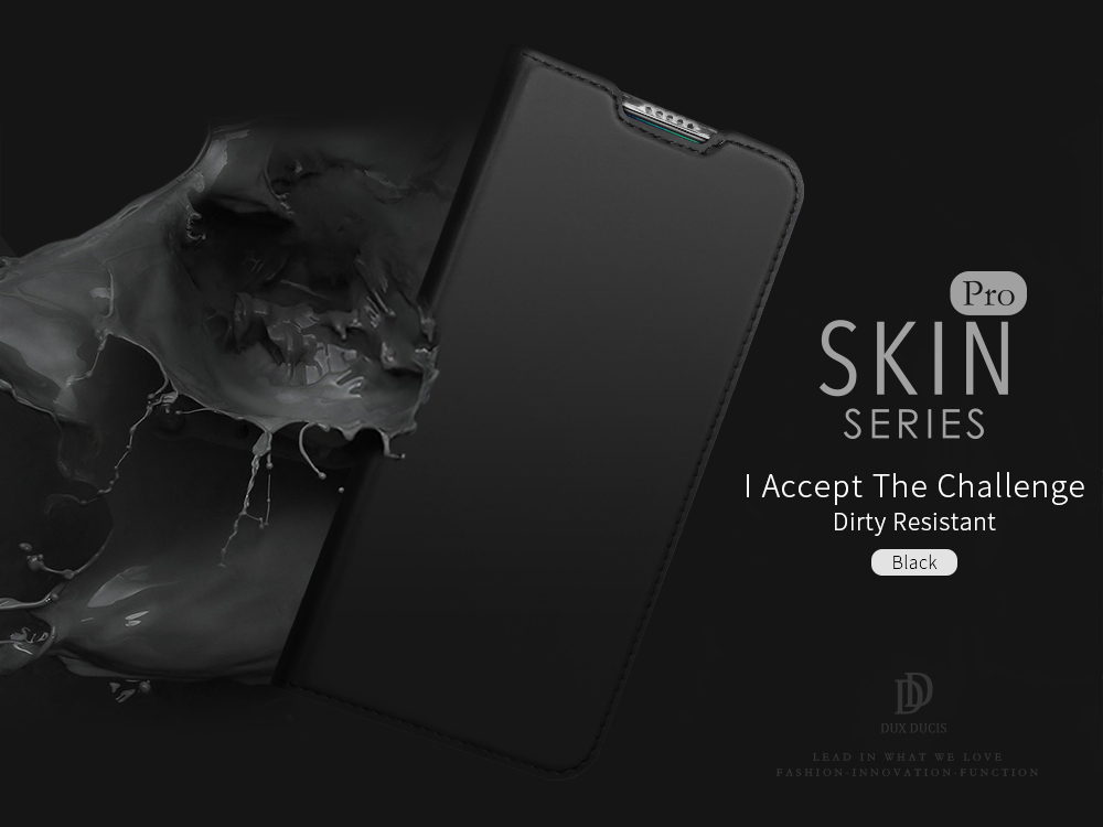 Case OPPO Reno 10x Zoom / พรีออเดอร์ * DUX DUCIS Skin Pro สไตล์ธุรกิจที่เรียบง่ายและโครงสร้างที่บางเฉียบ หนัง PU มันวาว *