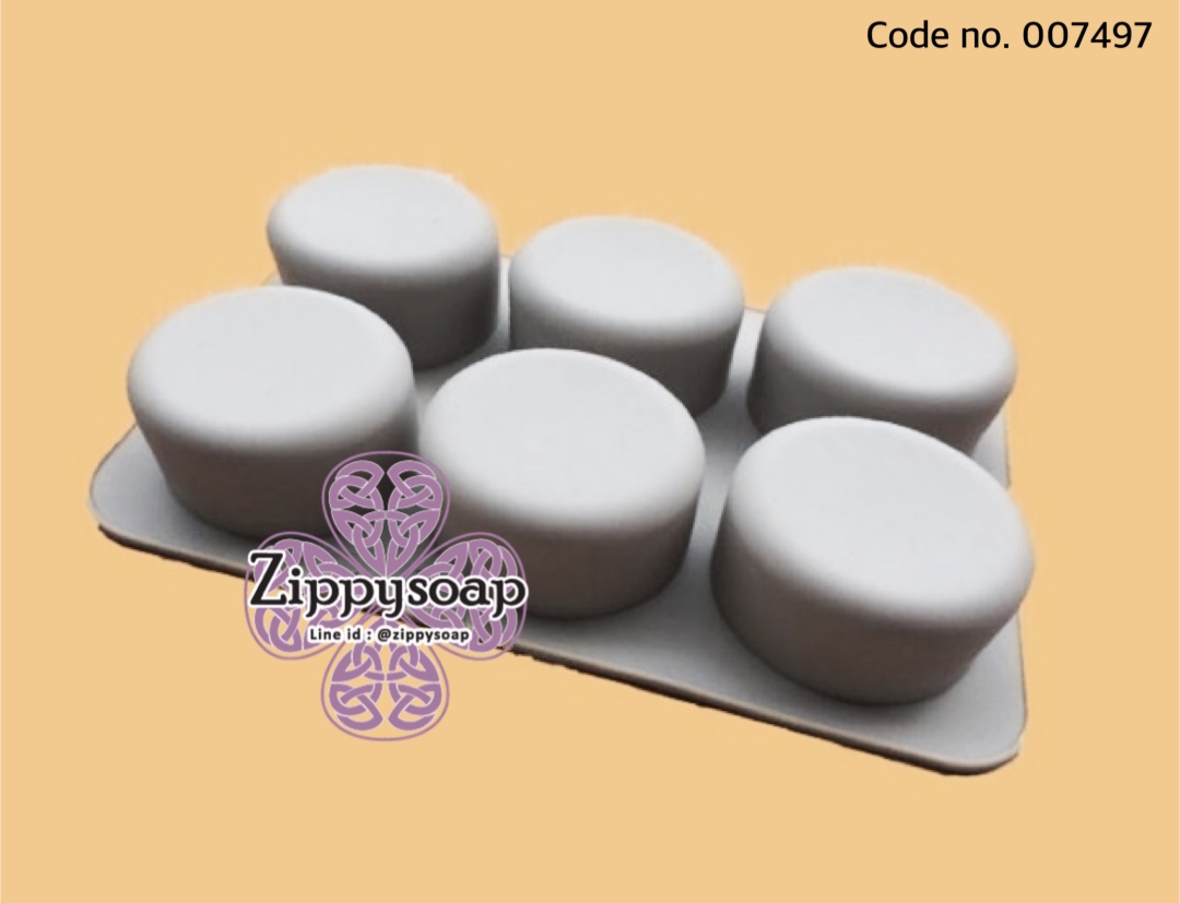 แม่พิมพ์ซิลิโคนวงกลม 6ช่อง 100g 007497
