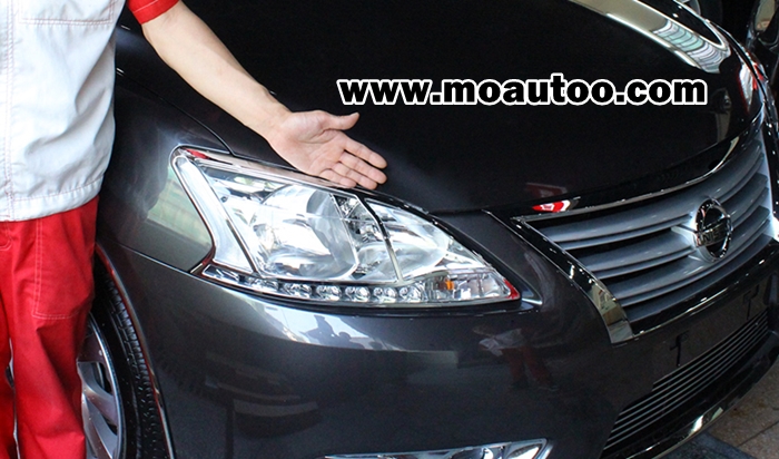 ครอบไฟหน้าโครเมียม Nissan Sylphy