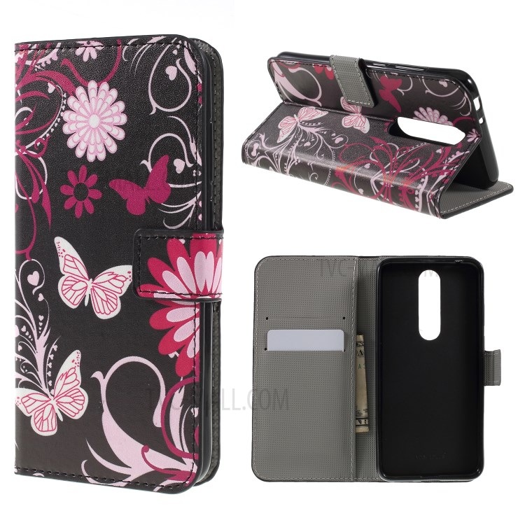 Case Nokia 5.1 Plus / Pre-order * เคสหนัง PU กระเป๋าสตางค์พิมพ์ลวดลาย *