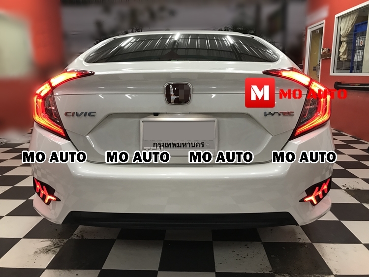 ไฟเบรคกันชนท้าย Lamborghini Style Civic FC 2016-2021