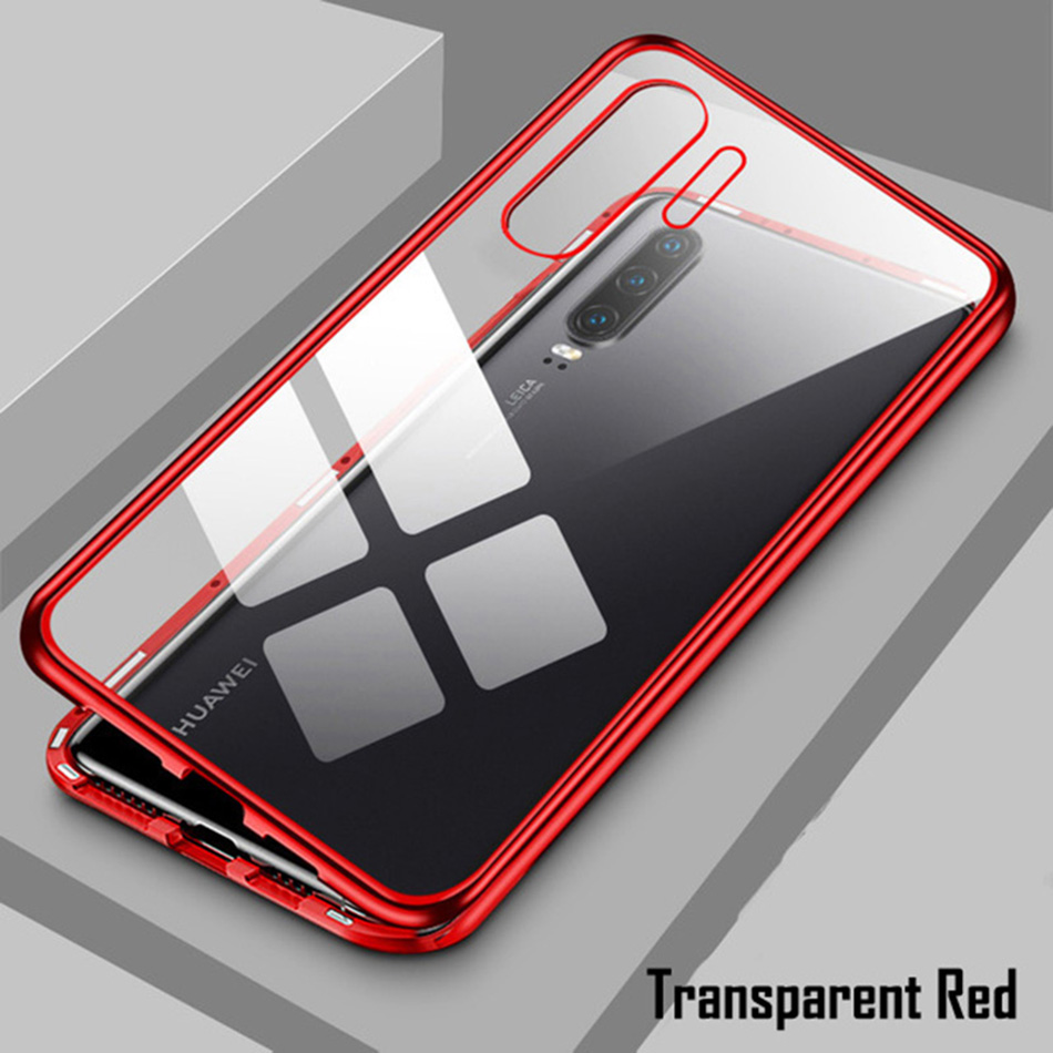 Case Huawei Y9 Prime 2019 # Pre-Order * เคสการดูดซับแม่เหล็กหรูหรา กรอบโลหะกระจกด้านหลังป้องกัน *