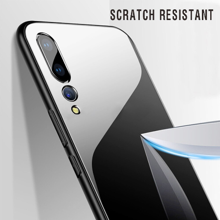 Case Huawei Mate 20 X / Pre-Order * เคสลายดอกไม้ซิลิโคนนุ่ม TPU + กระจกนิรภัยปกหลัง *