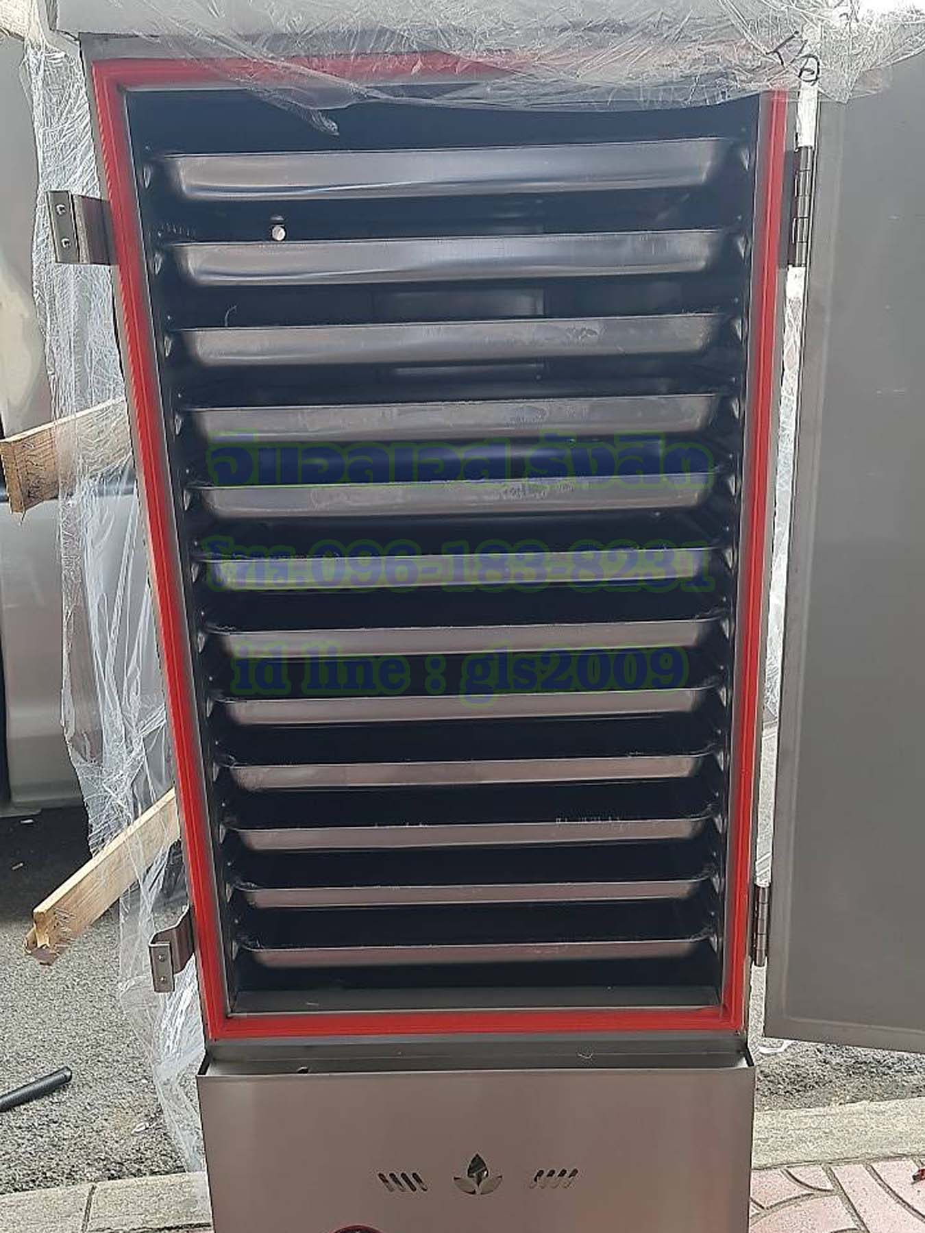 ตู้หุงข้าวไอน้ำ12ถาดใช้แก๊ส