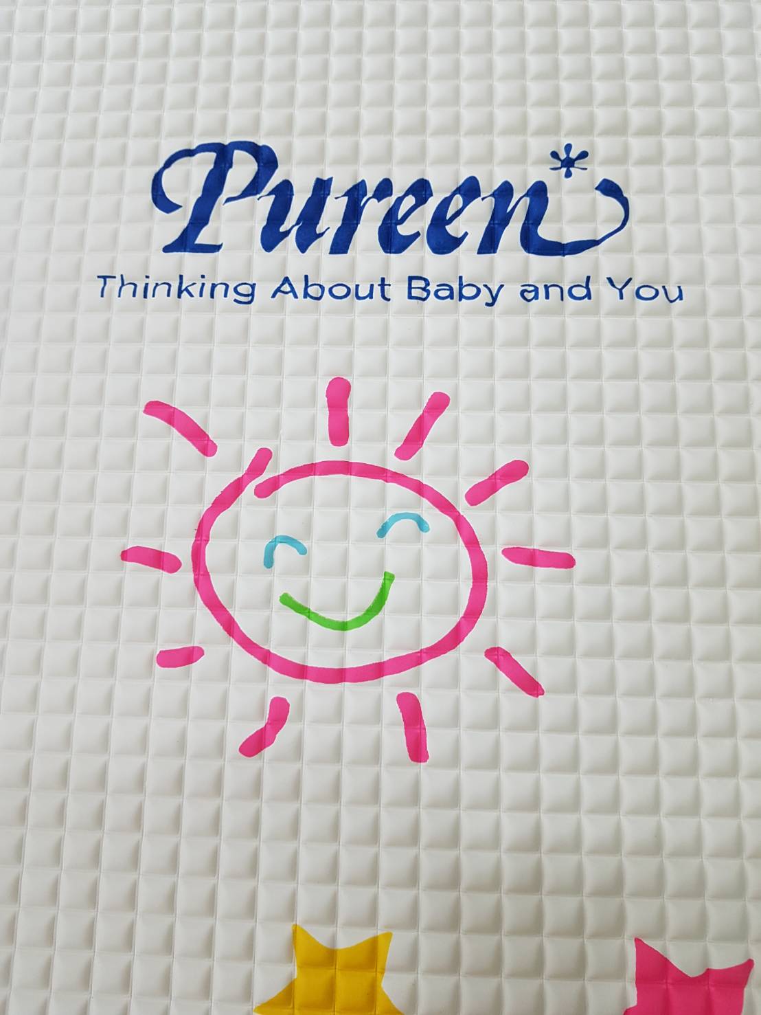 Pureenยางรองปูนอน ยางรองกันเปื้อน size L 60*90 ซม.