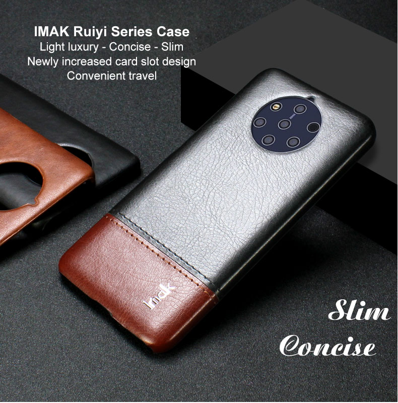 Case Nokia 9 PureView / Pre-order * IMAK Ruiyi เคสหนังแข็งเคลือบ วัสดุพลาสติกคุณภาพสูงที่มีการเคลือบหนัง PU *