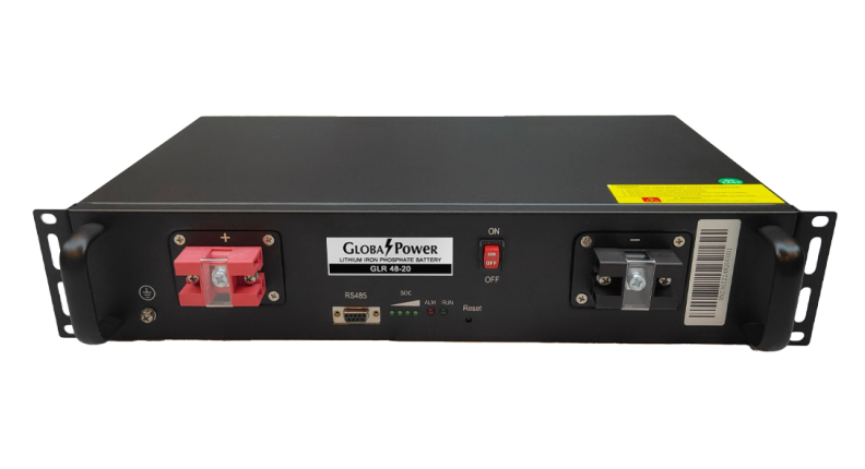 Global Power แบตเตอรี่ลิเธียม Lithium Iron Phosphate แบบ Rack ความจุ 20Ah แรงดัน 48V สำหรับระบบโซล่าเซลล์ โทรคมนาคม