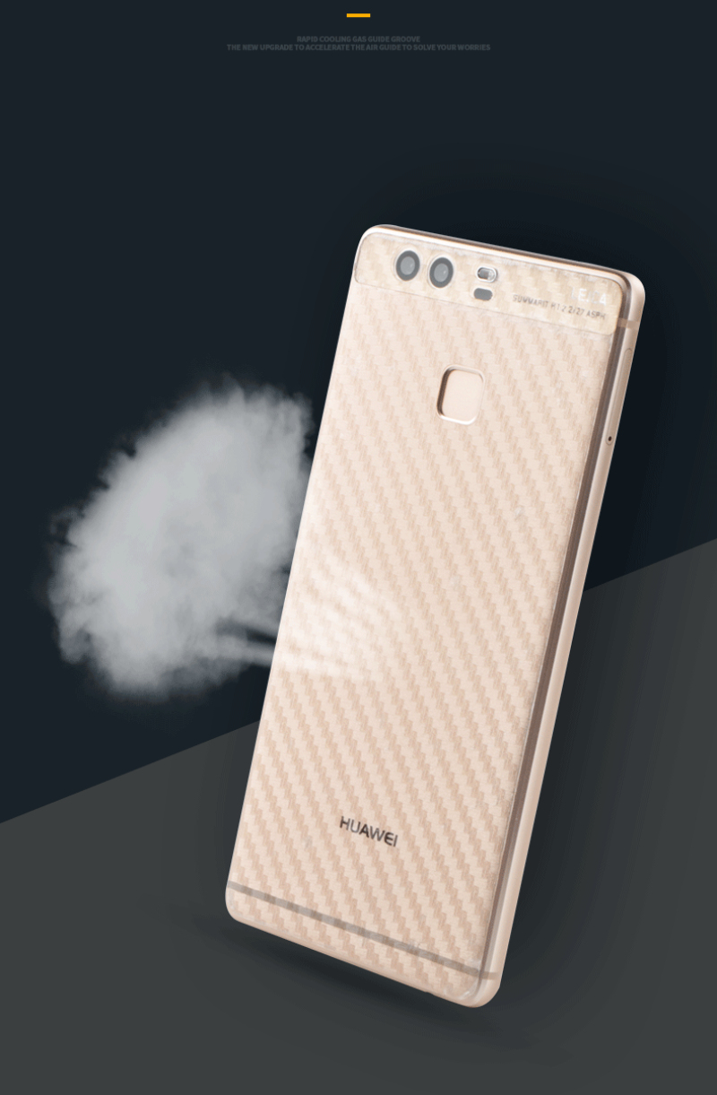 ฟิล์มกันรอย ด้านหลัง Huawei P10 / Pre-order * 3D คาร์บอนไฟเบอร์ปกหลังฟิล์มป้องกันลื่น *