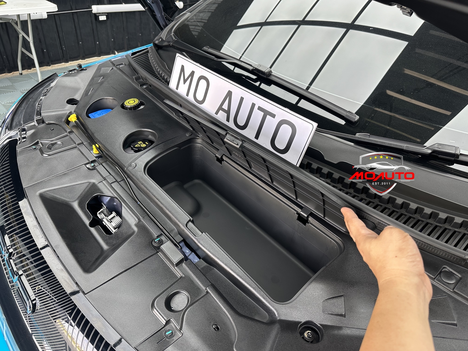 แผ่นปิดใต้ฝากระโปรงหน้าพร้อมช่องเก็บของ BYD DOLPHIN