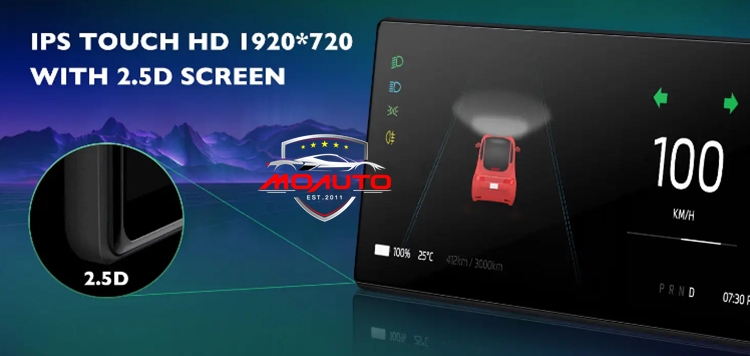 หน้าจอเรือนไมค์ดิจิตอล 9 นิ้ว Tesla Model 3 / Y