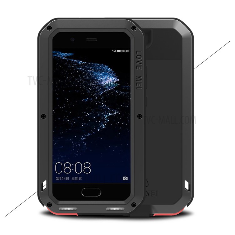 Case Huawei P10 Plus / Pre-order * LOVE MEI วัสดุ: โลหะ + ซิลิโคน + แก้วหุ้มเกราะ *