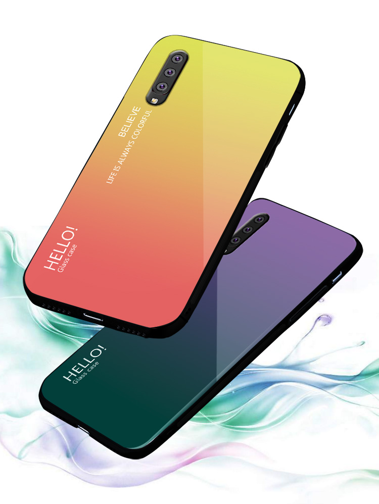 Case Samsung Galaxy A50/A50s/A30s / Pre-order * เคสกระจกนิรภัยไล่ระดับสี + PC + TPU Hybrid *