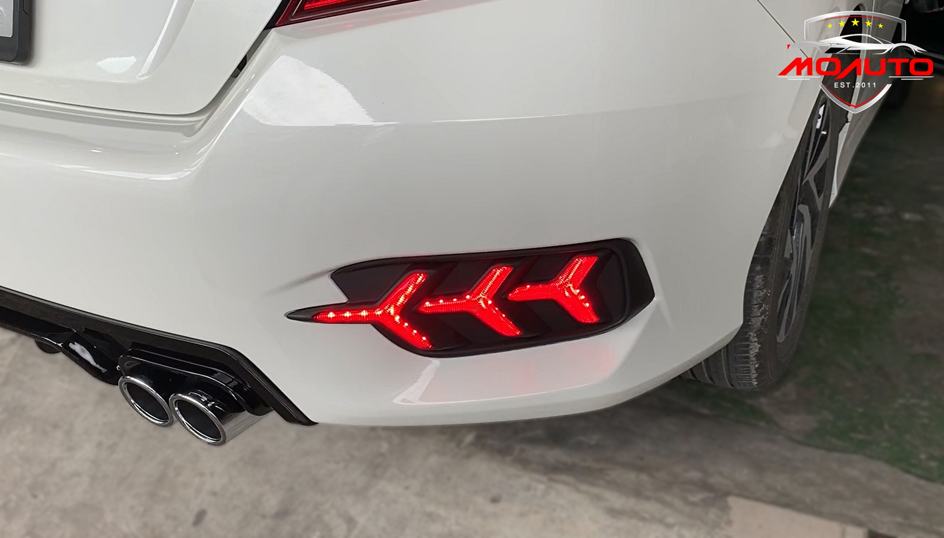 ไฟเบรคกันชนท้าย Lamborghini Style Civic FC 2016-2021