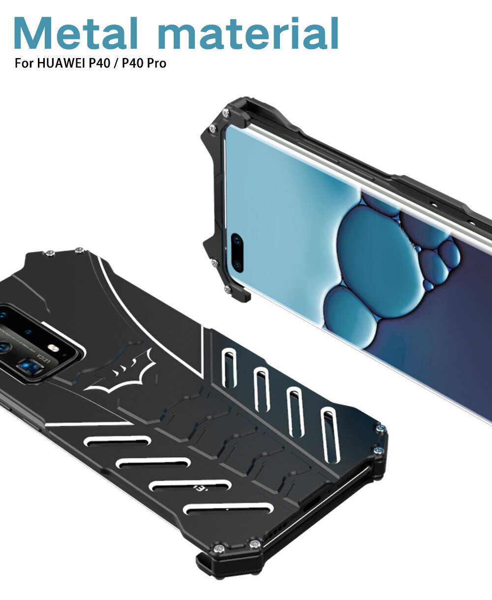 Case Huawei P30 Pro / Pre-order * R-JUST Batman Armor เลเซอร์แกะสลักโลโก้ *