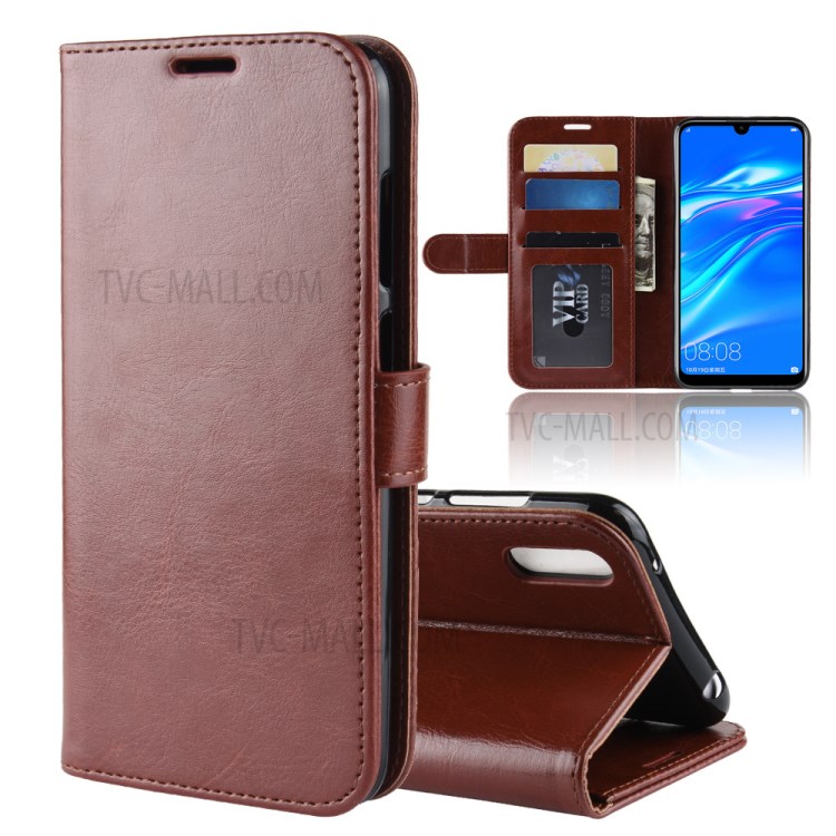 Case Huawei Y7 Pro 2019 / Pre-Order * เคสผิวหนังม้า Texture Wallet Stand *