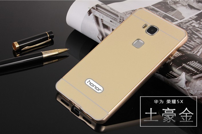 Case Huawei GR 5 / Pre-order * เคสโลหะ 2in1 แกร่งกันชนโลหะ + พลาสติกแผ่นหลัง *