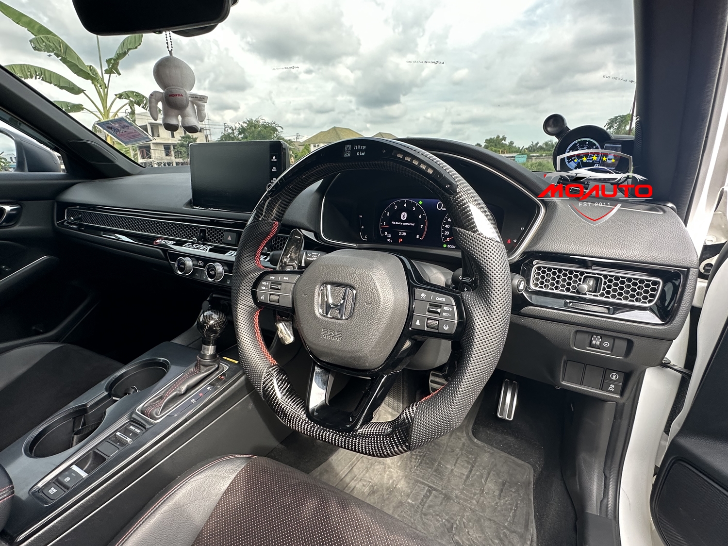 พวงมาลัย LED คาร์บอนแท้ CIVIC FE