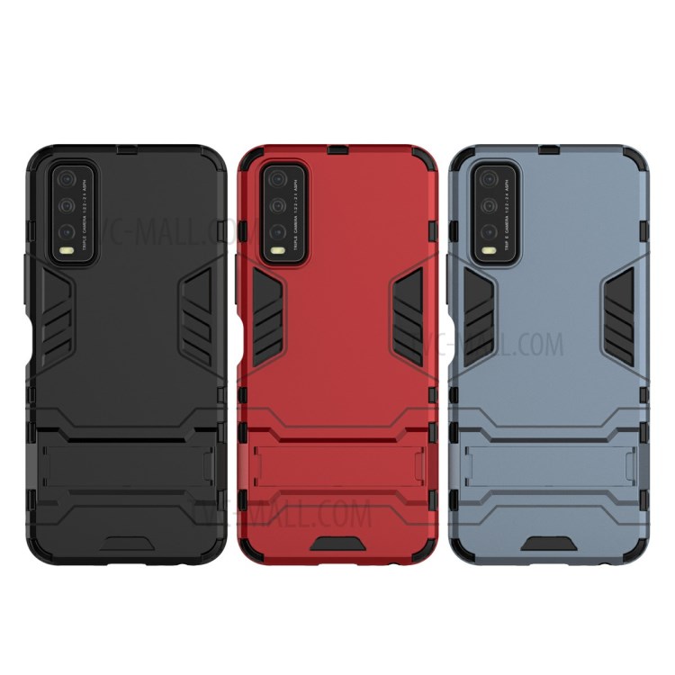 Case Vivo Y20 / Pre-order * เคสกันกระแทกขาตั้งพลาสติก + เคสโทรศัพท์แบบไฮบริด TPU *