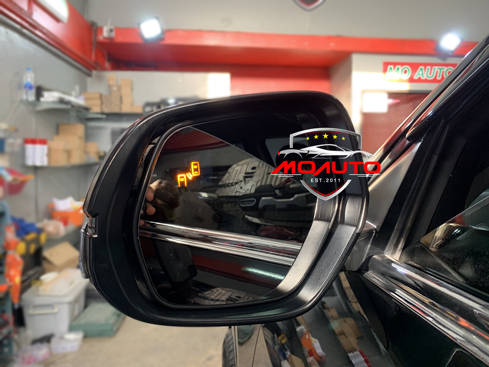ชุดระบบช่วยเตือนมุมอับสายตาที่กระจกมองข้าง V2 (Blind Spot Monitor) HR-V