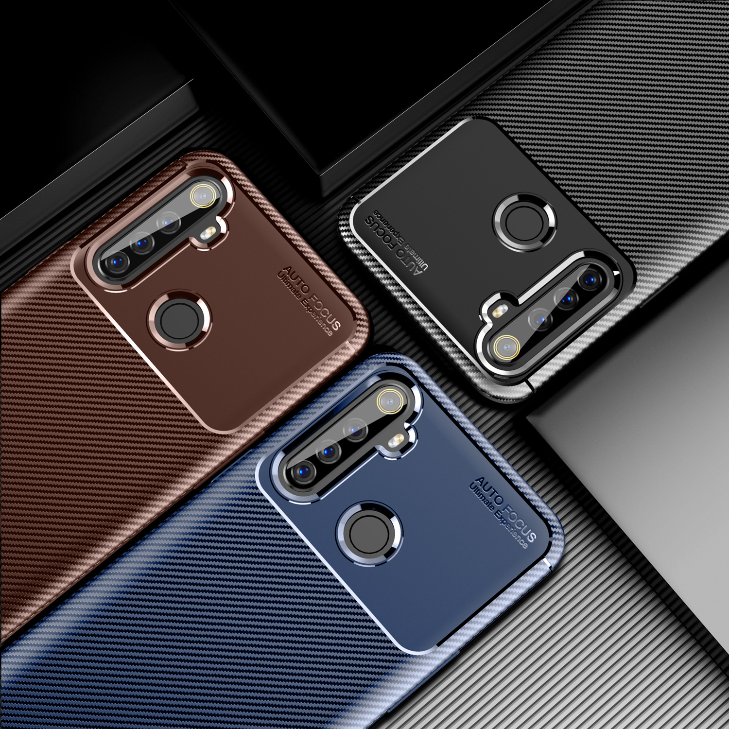 Case Realme 6i # Pre-Order * เคสหลัง TPU เนื้อคาร์บอนไฟเบอร์ทนการตกกระแทก *