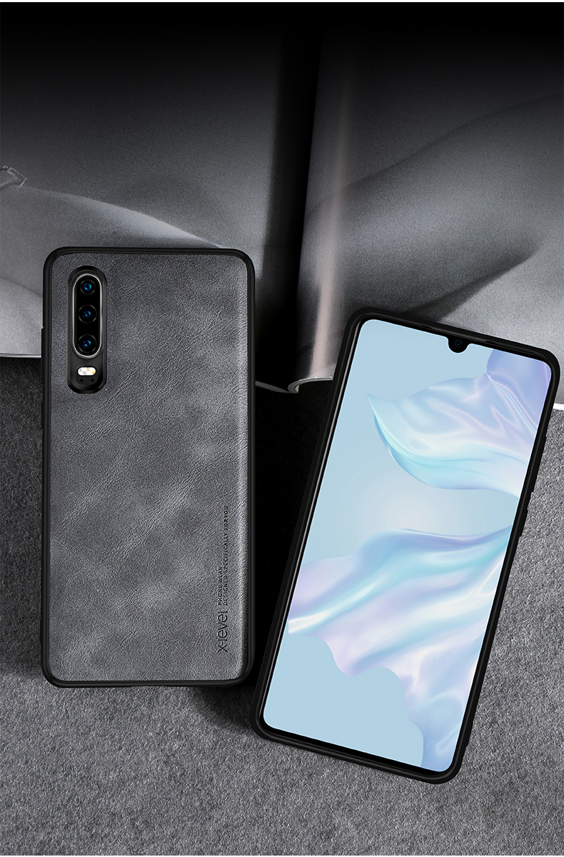 Case Huawei P30 / Pre-Order * X-LEVEL เคสโทรศัพท์มือถือ TPU เคลือบหนังสไตล์วินเทจ *